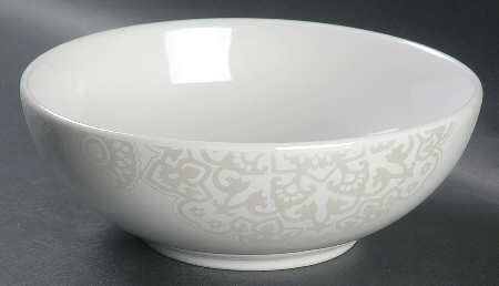 Stampino White Soup/Cereal Bowl