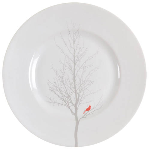 Winter Cardinal Salad Plate by 222 Fifth (PTS)