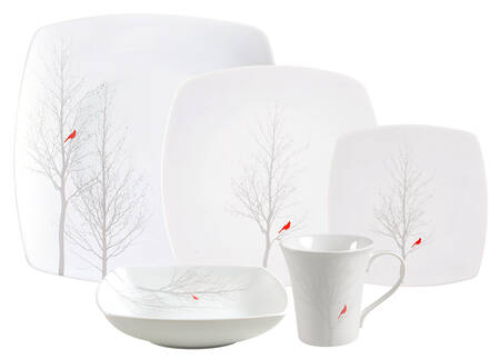 Winter Cardinal 20 Piece Set