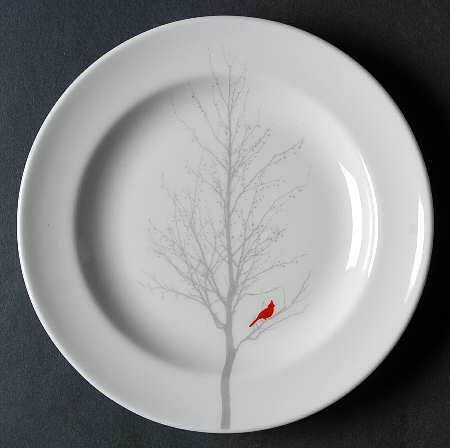Winter Cardinal Appetizer Plate