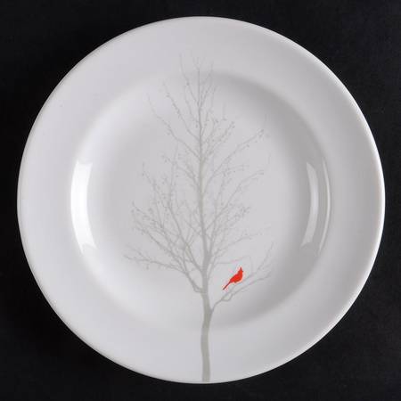 Winter Cardinal Appetizer Plate