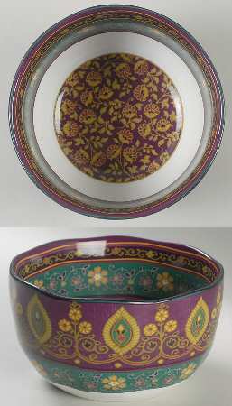 Kashmir Purple Soup/Cereal Bowl
