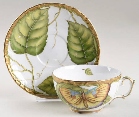 Exotic Butterflies Flat Cup & Saucer Set