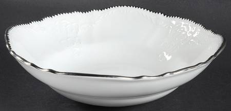 Simply Anna Platinum (Czech Republic) 8" Round Vegetable Bowl by Anna Weatherley