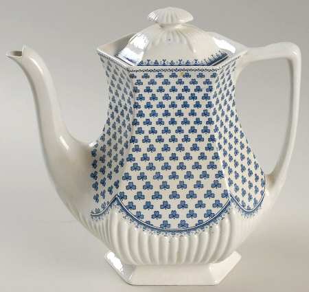 Brentwood (William Adams Back Stamp) Coffee Pot & Lid