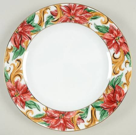 Poinsettia Splendor Dinner Plate