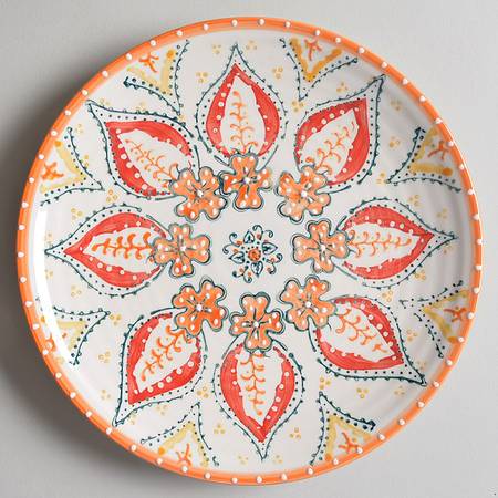 Sliced Persimmon Salad Plate