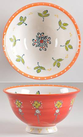 Sliced Persimmon Soup/Cereal Bowl