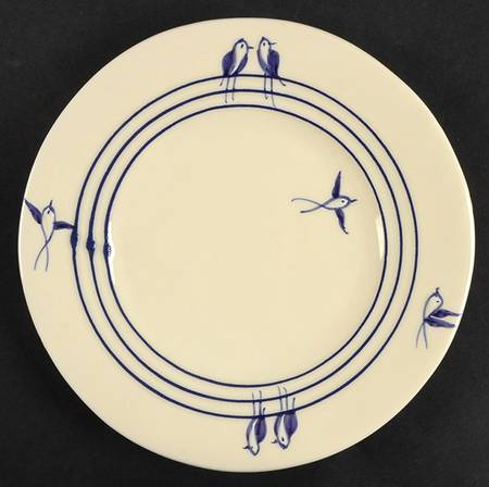 Birds On A Wire Salad Plate