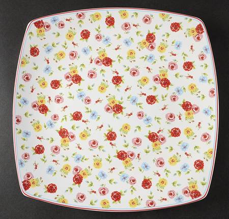 New Country Square Dinner Plate