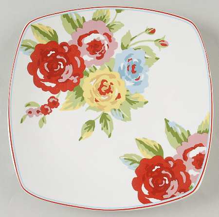 New Country Square Salad Plate