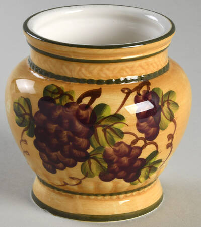 Grape Pattern Sugar Bowl No Lid