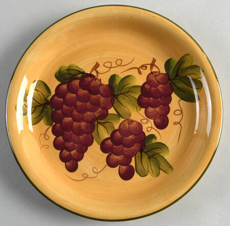 Grape Pattern Dinner Plate
