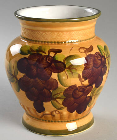 Grape Pattern Small Canister No Lid