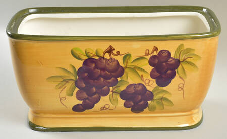 Grape Pattern Bread Box No Lid