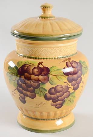 Grape Pattern Lid for Large Canister