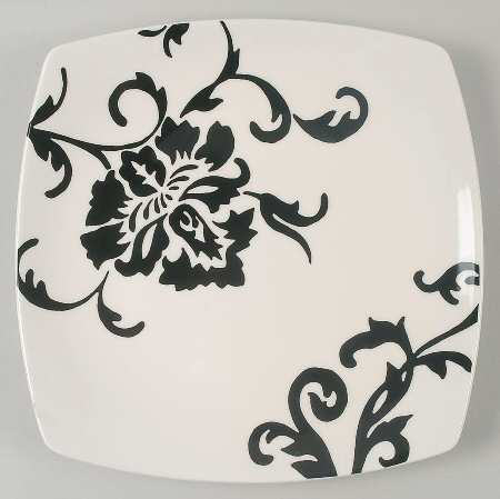 Floral Scroll Black and White by 222 Fifth (PTS)