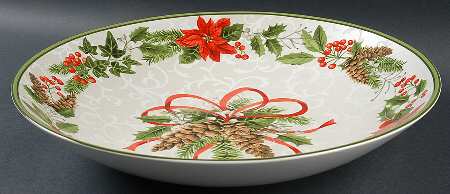 Holiday Festivities 13" Pasta Serving Bowl
