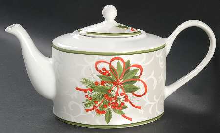 Holiday Festivities Teapot & Lid