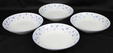 Blue Flowers (Blue Trim, Coupe) Coupe Soup Bowl