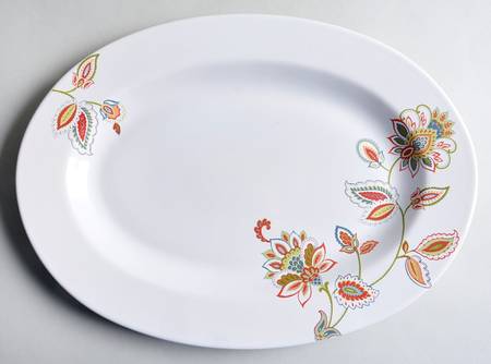 Jacobean Trail 14" Oval Serving Platter