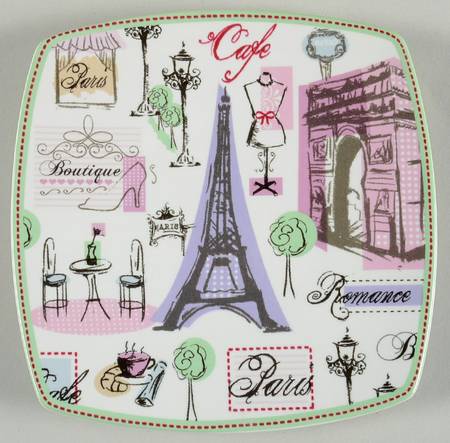 Tres Chic Paris Appetizer Plate