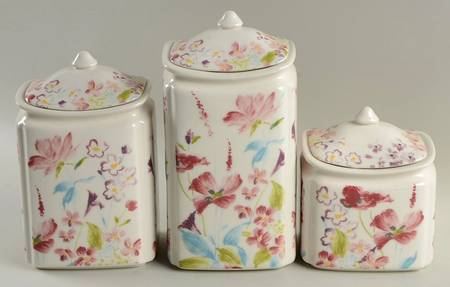 Garden Beauty (3 Piece) Canister Set (Box Set)