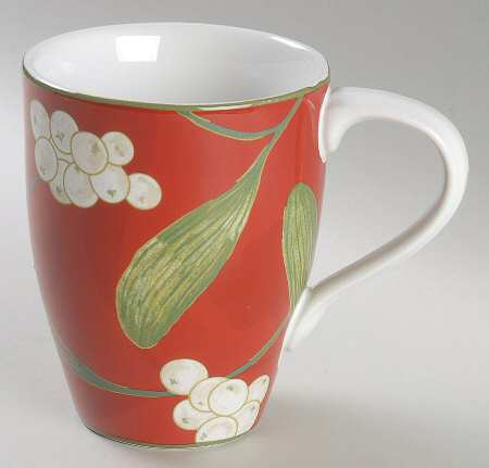 Mistletoe Red Mug