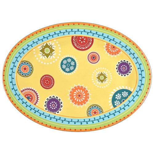 Kaleidoscope 16" Oval Serving Platter