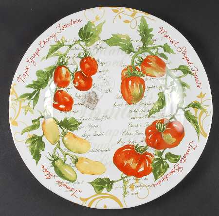 Heirloom Tomatoes 13" Chop Plate (Round Platter)