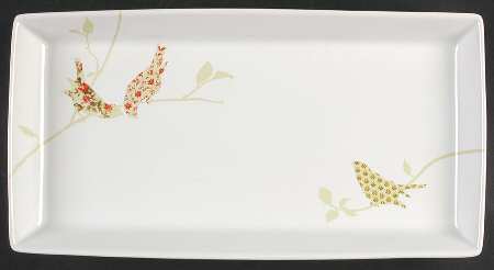 Chintz Birds 13" Rectangular Serving Platter