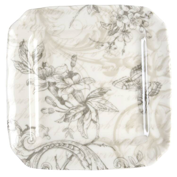 Love Poem Square Appetizer Plate