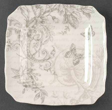 Love Poem Square Salad Plate