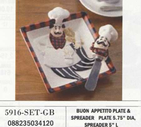 Boun Appetito Dip Bowl & Spreader Set
