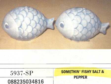 Somethin' Fishy Figural Salt & Pepper Set