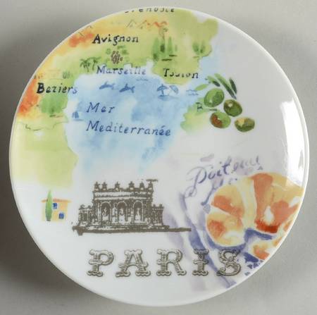 Paris Travels Appetizer Plate