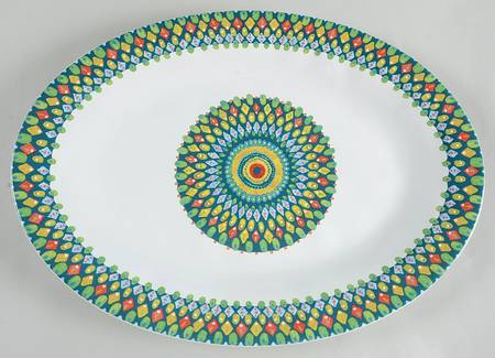 Mayan Jewel 17" Oval Serving Platter