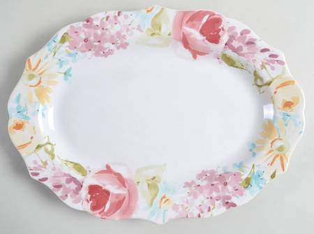Floral Fete 14" Oval Serving Platter