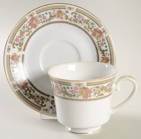 Tapestry Footed Cup & Saucer Set by Arlen