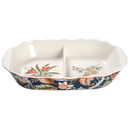 Fahime 10" Oval Divided Vegetable Bowl