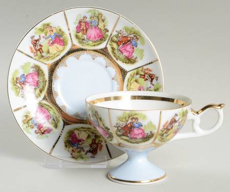 AAA3 Footed Cup & Saucer Set