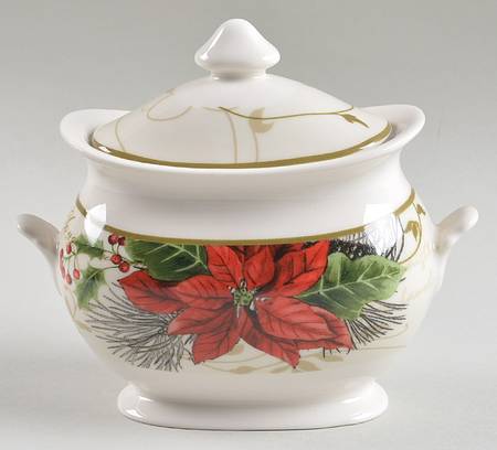 Holiday Wishes Sugar Bowl & Lid
