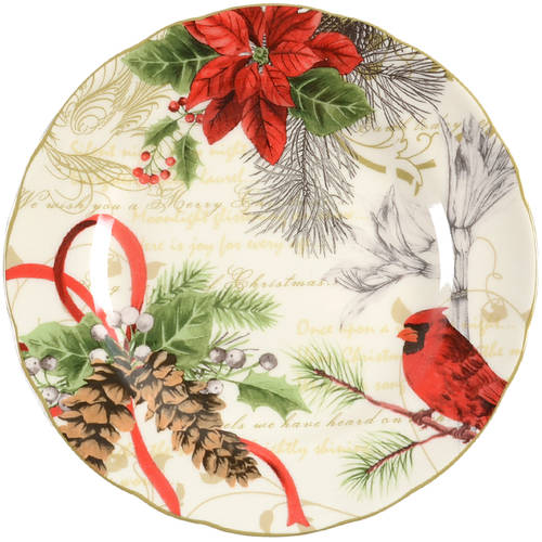Holiday Wishes Salad Plate