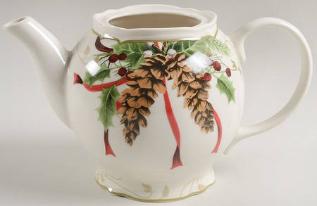 Holiday Wishes Teapot No Lid