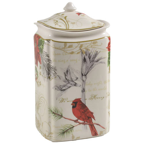 Holiday Wishes Large Canister & Lid