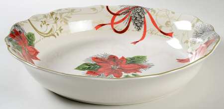 Holiday Wishes 13" Pasta Serving Bowl