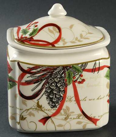 Holiday Wishes Small Canister & Lid