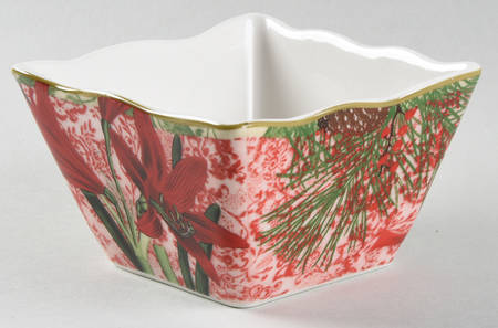 Holiday Decoupage Individual Appetizer Bowl