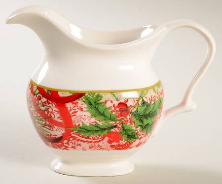 Holiday Decoupage Creamer