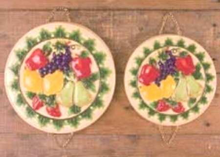 Home Fruit (Set/4) Tin Stove Covers-2 8" & 2 10" Round Covers